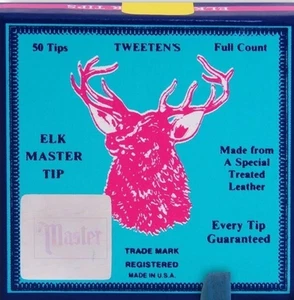 Elk Master Billiard Pool Cue Tips By Tweetens 9mm 50 Pieces NEW SEALED FAST SHIP - Picture 1 of 5