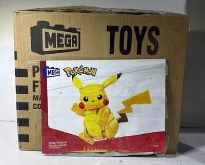 Mega-Construx FVK81 Pokemon Pikachu Jumbo Building Blocks Set 825 Pieces *NEW* - Image 1 of 2