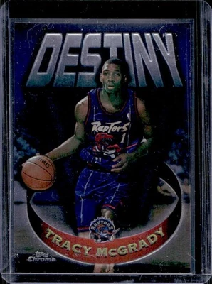 1997-98 Topps Chrome Tracy McGrady Destiny Rookie RC #D6 Raptors - Image 1 of 2