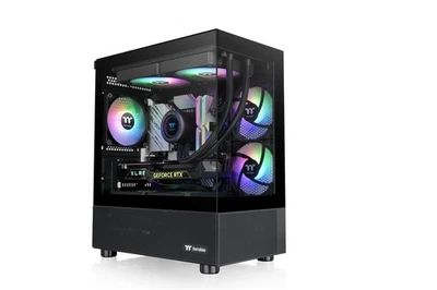 View 170 Tg Argb Micro Chassis Black Case With Tempered Glass And 3 Fans - Image 1 of 4