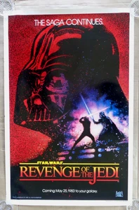Póster enrollado de una hoja de Teser original de Star Wars La venganza de los Jedi 1982 - Imagen 1 de 16