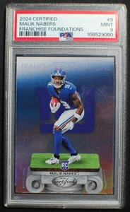 🌟 MALIK NABERS - 2024 Fundaciones de franquicias certificadas Panini SP RC #9 - PSA 9 - Imagen 1 de 2