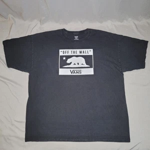 Vans Shirt Herren 2XL Schwarz Off The Wall California Bear Grafik Skate Skater Tee - Bild 1 von 10