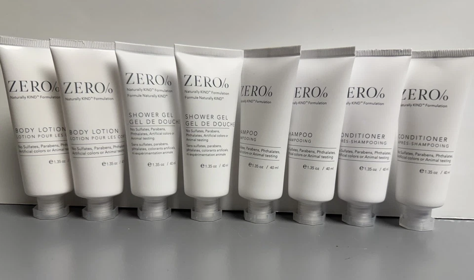 8 PACK Lot Set Gilchrist Soames Zero% Shampoo Conditioner Shower Gel Lotion - Image 1 of 4