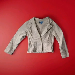 Duck Head Jeans Co. Chaqueta Blazer Mujer Beige Pequeño Elastizado Talla Grande Pequeña - Imagen 1 de 8