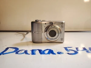 Canon PowerShot A3100 IS 12.1 MP Compact Digital Camera Grey - Tested Works - Imagen 1 de 13