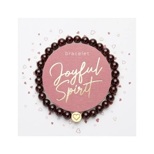 Armband "Joyful Spirit" - Granat - vergoldet H.C.A. Geschenk Geburtstag - Bild 1 von 1