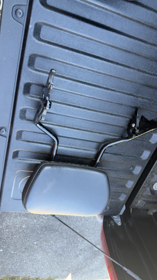 Black Detachable Tall Boy Sissy Bar Backrest for Harley® Touring '09-'25 - Image 1 of 1