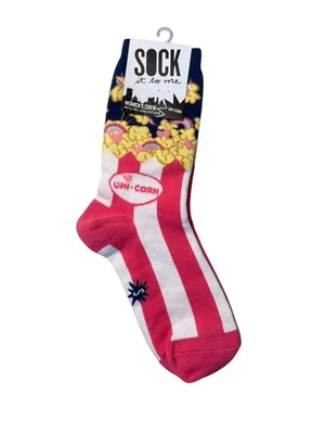 Calcetines Sock It To Me Palomitas Uni-corn Talla Única para La mayoría de las Damas Rosa Nuevos Foto 1 de 4