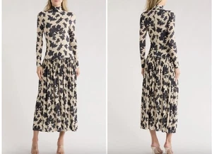 $500 New Ulla Johnson Women's Amaya Long Sleeve Dress in Moonflower Size Medium - Picture 1 of 9