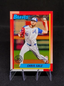 2025 Topps Series 2 Chris Sale 35th Anniversary Gold /50 Braves - Bild 1 von 2