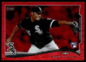 2014 Topps #592 Simon Castro Red Foil
