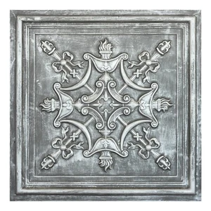 Drop in ceiling tiles 3D Embossed Wall Panels for Salon PL07 Antique tin 10pcs - Picture 1 of 20