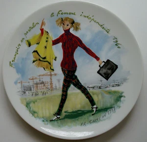 Françoise  - D'Arceau-Limoges - Les Femmes Du Siecle 1960 Plate Fr Ganeau 1979 - Picture 1 of 5