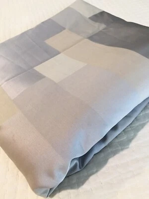 Hotel Collection King 被套几何图案灰色米色双面保护套 — 第 1/4 张图片