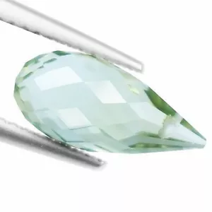 Colgante perforado Prasiolita Amatista 2,64ct listo para usar 100% tierra natural extraída - Imagen 1 de 7