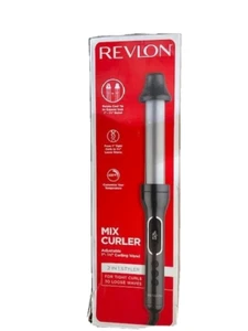 Revlon 2 in 1 Adjustable Mix 1"- 1 1/2" inch Curling Wand styler #RVIR1183 - Picture 1 of 1