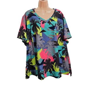 Skechers Women's Dignity Tuck -in Scrub Tops Shirt Women Size 4XL Multicolor - Picture 1 of 11