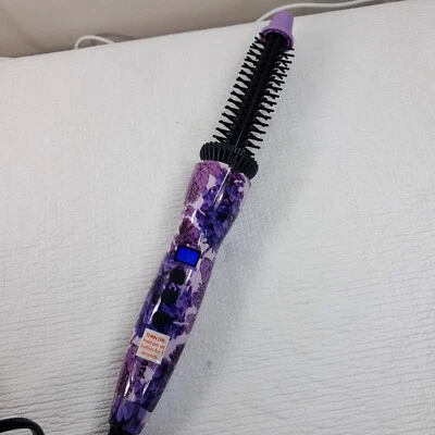 Calista Tools BRU1114D Cepillo redondo térmico rizador de pelo púrpura flores florales Foto 1 de 4