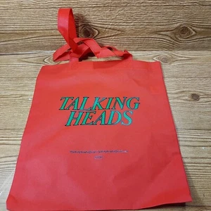 Talking Heads Promo Tote Bag Rhino Records Red David Byrne Rock - Picture 1 of 5