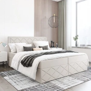 Bett mit Stauraum DORMI 3 Boxspringbett mit Bettkäsen ,Topper 140,160,180,200 - Bild 1 von 24