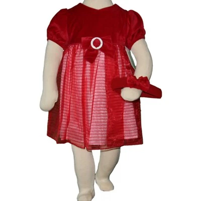 Vestido ajustado y acampanado para niñas pequeñas manga corta rayas rojas vacaciones nuevo con etiquetas Foto 1 de 4