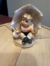 Vintage- Small Hummel Boy With Rooster-Rare