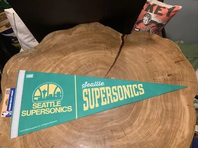 2018 NEW Seattle Super Sonics Felt Pennant NBA Basketball - Image 1 of 4