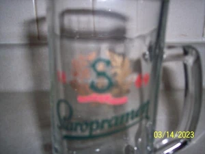 Menge 6 Staropramen Bierbecher Pint 0,5L Griff Drehkreuz Prag Tschechoslowakei - Bild 1 von 10