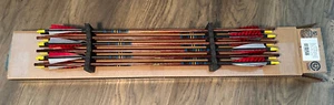 (12) Rose City Cedar 4S 28.5" HUNTER MOON 11/32" PAINTED & MATCHED 50-55# Arrows - Picture 1 of 15