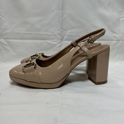 Giani Bernini Apriil Slingback Pumps Womens Size 8M Nude Memory Foam Block Heel - Image 1 of 4