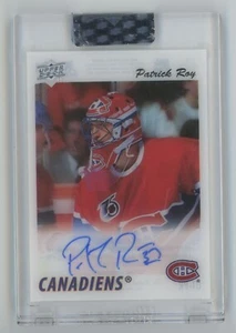 2022-23 UPPER DECK CLEAR CUT Patrick Roy TRIBUTE AUTO - Picture 1 of 2