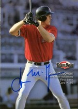 2000 Salem Keiser Volcanoes SEAN MCGOWAN Signed Card AUTO autograph GIANTS