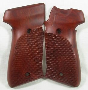 New wood checkered grips For Sig Sauer P 220, American