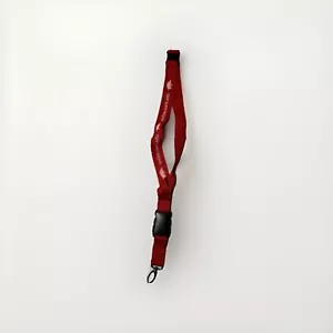 NCAA Arkansas Razorback Red/White Breakaway Lanyard Keychain - Picture 1 of 4