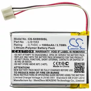 1000mAh Battery For Sony WH-CH700N,SRS-WS1,WH-CH700N;P/N:LIS1553,LIS1553(SY6) - Picture 1 of 4