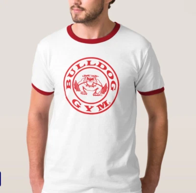 Camiseta Bulldog Gym Golden Era of Bodybuilding Old School Original Logo Timbre Foto 1 de 3
