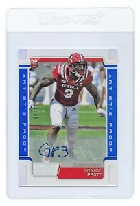 GERMAINE PRATT Signed 2019 Panini SCORE Card ARTIST PROOF Cincinnati Bengals GP3 - Picture 1 of 2