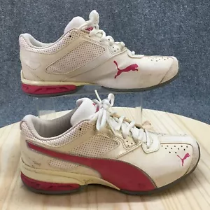 Puma Shoes Womens 8.5 Tazon 6 Running Sneakers White Faux Leather Logo 18987701 - Picture 1 of 17