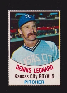 1977 HOSTESS #72  Dennis Leonard  KANSAS CITY ROYALS  EX-MINT+   A - Picture 1 of 2