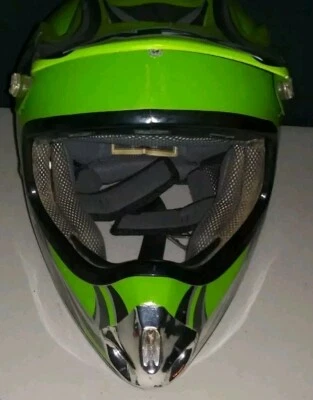 Casco de motocicleta vintage AFX FX-86 - estilo moto de cross, frente abierto Foto 1 de 4