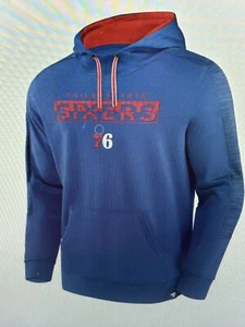 Philadelphia 76ers NBA Men's Royal Blue Poly Hoodie - NWT - Picture 1 of 6