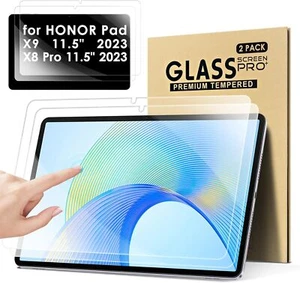 2 Pack Screen Protector HONOR Pad X9 11.5 in Anti Scratch 9H Tempered Glass Film - Picture 1 of 11