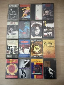 16 Rock/Pop 80s 90s Cassette Tape Lot: Sade, Hootie, Pretenders, U2, B-52’s - Picture 1 of 14