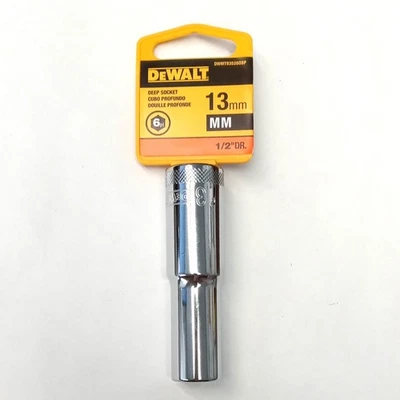 DeWalt 13mm Deep Socket 1/2" Drive DWMT935280SP - Image 1 of 2