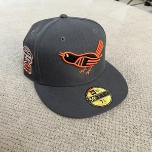 New Era Baltimore Orioles Fitted Hat 7 3/8 - Picture 1 of 6