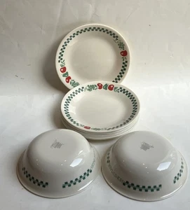 Platos de postre de pan Corning Corelle Farm Fresh de 8-6,75" y tazones de cereales de 2-6,25" - Imagen 1 de 8