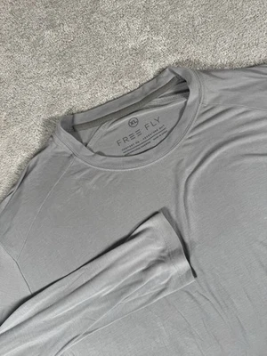 Free Fly Men’s Bamboo Blend L/S T-Shirt Size X-Large Slate Gray Soft Lightweight - Image 1 of 4