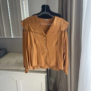 Camicetta Radar vintage arancione con colletto da marinaio - Foto 1 di 9