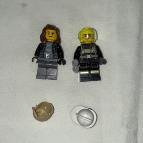 LEGO City Lot Of 2 Mini-figures Bandit Female And Fireman Clemmons Minifig Bonus